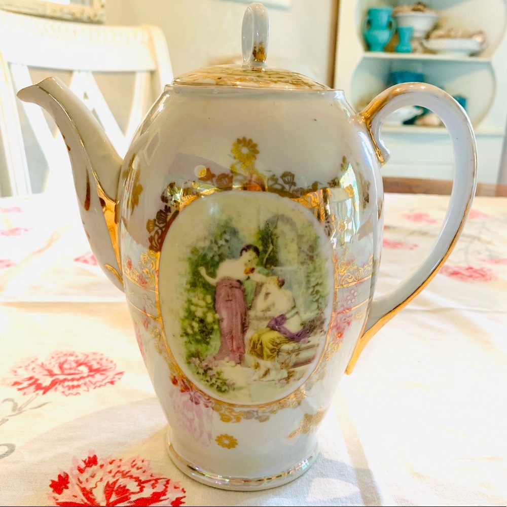 Antique c1890 King Karlsbad Austria Chocolate Pot